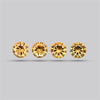 Millennium Cut Citrine Faceted Fine Gemstone Set