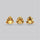 Millennium Cut Citrine Faceted Fine Gemstone Set