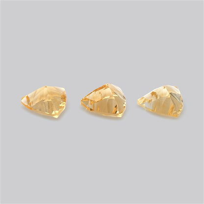 Millennium Cut Citrine Faceted Fine Gemstone Set