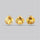 Millennium Cut Citrine Faceted Fine Gemstone Set