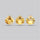 Millennium Cut Citrine Faceted Fine Gemstone Set