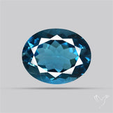 AAA London Blue Topaz Faceted Fine Gemstone