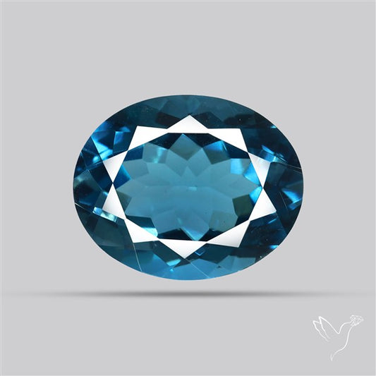AAA London Blue Topaz Faceted Fine Gemstone