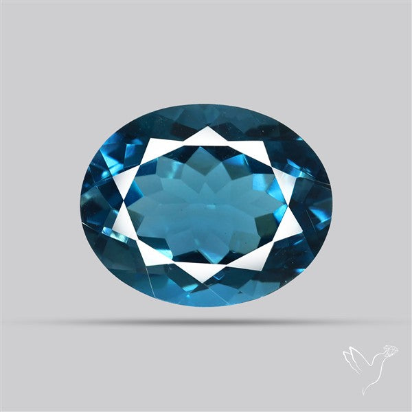 AAA London Blue Topaz Faceted Fine Gemstone