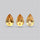 Millennium Cut Citrine Faceted Fine Gemstone Set