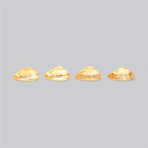 Millennium Cut Citrine Faceted Fine Gemstone Set