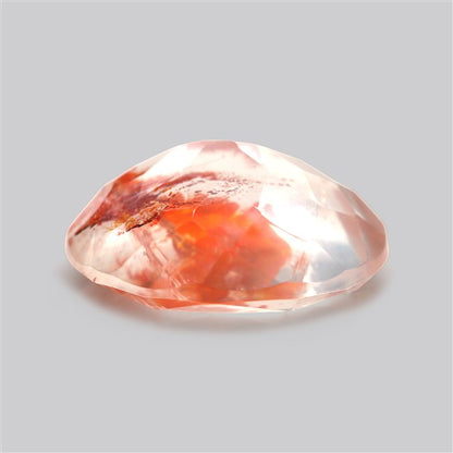 Rare Iron Stained Quartz Faceted Fine Gemstone