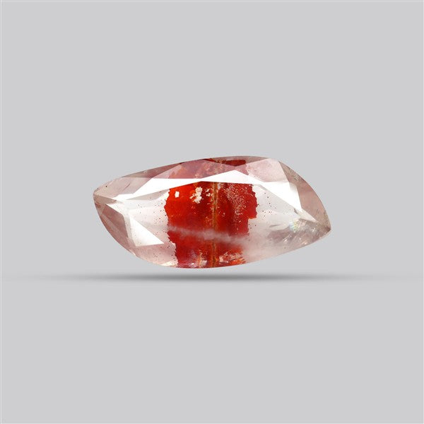 Rare Iron Stained Quartz Faceted Fine Gemstone