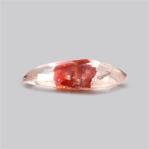 Rare Iron Stained Quartz Faceted Fine Gemstone