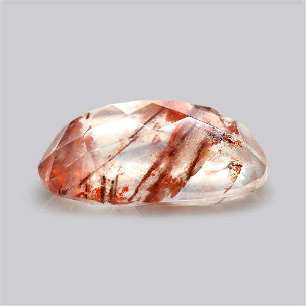 Rare Iron Stained Quartz Faceted Fine Gemstone