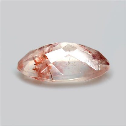 Rare Iron Stained Quartz Faceted Fine Gemstone