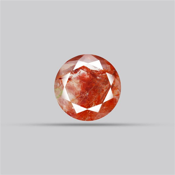 Rare Iron Stained Quartz Faceted Fine Gemstone