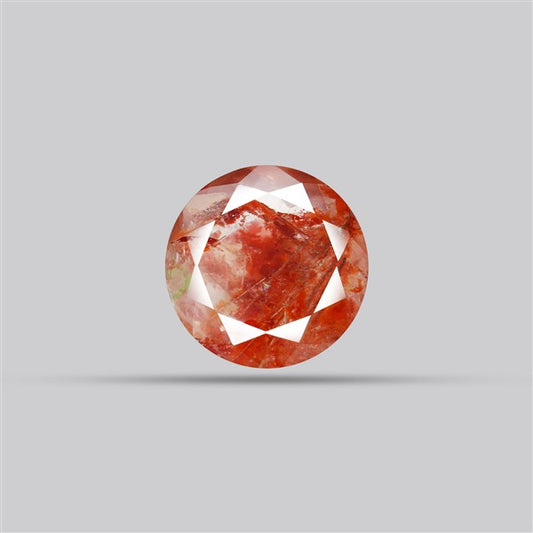 Rare Iron Stained Quartz Faceted Fine Gemstone