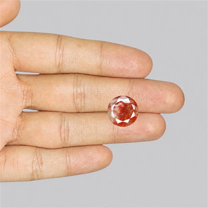Rare Iron Stained Quartz Faceted Fine Gemstone