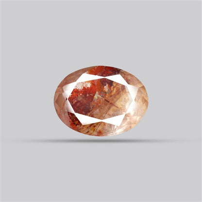 Rare Iron Stained Quartz Faceted Fine Gemstone