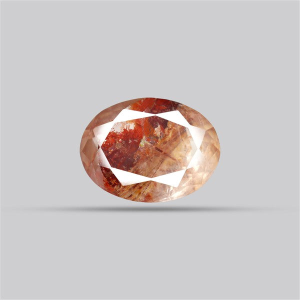 Rare Iron Stained Quartz Faceted Fine Gemstone