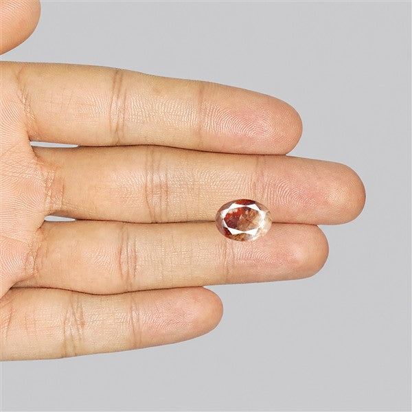 Rare Iron Stained Quartz Faceted Fine Gemstone