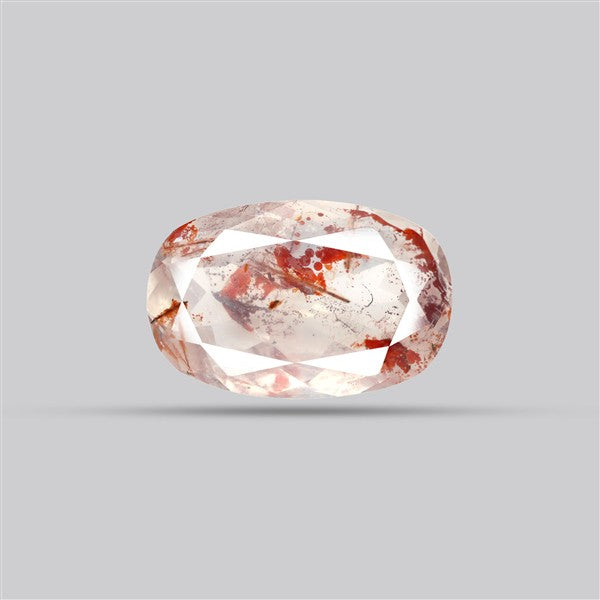 Rare Iron Stained Quartz Faceted Fine Gemstone