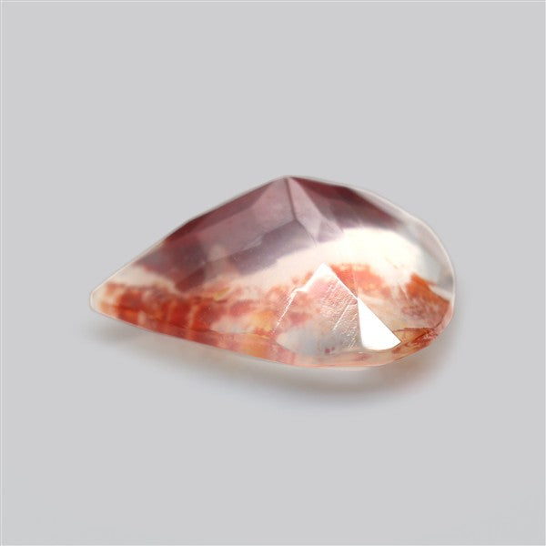 Rare Iron Stained Quartz Faceted Fine Gemstone