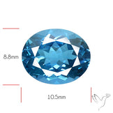 AAA London Blue Topaz Faceted Fine Gemstone