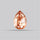 Rare Iron Stained Quartz Faceted Fine Gemstone