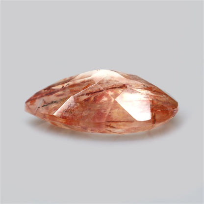 Rare Iron Stained Quartz Faceted Fine Gemstone