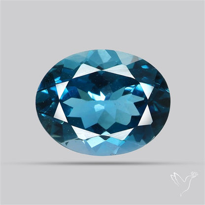 AAA London Blue Topaz Faceted Fine Gemstone