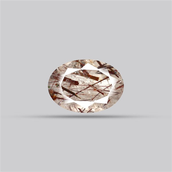 Rare Red Rutilated Quartz Faceted Fine Gemstone