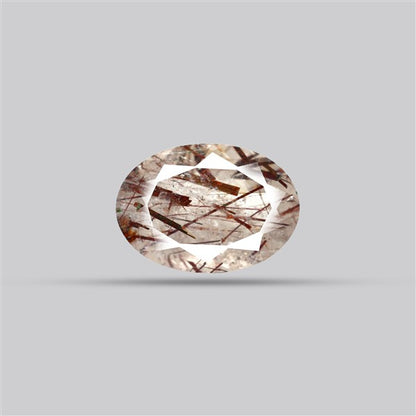 Rare Red Rutilated Quartz Faceted Fine Gemstone