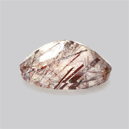 Rare Red Rutilated Quartz Faceted Fine Gemstone