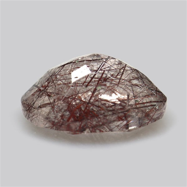 Rare Red Rutilated Quartz Faceted Fine Gemstone