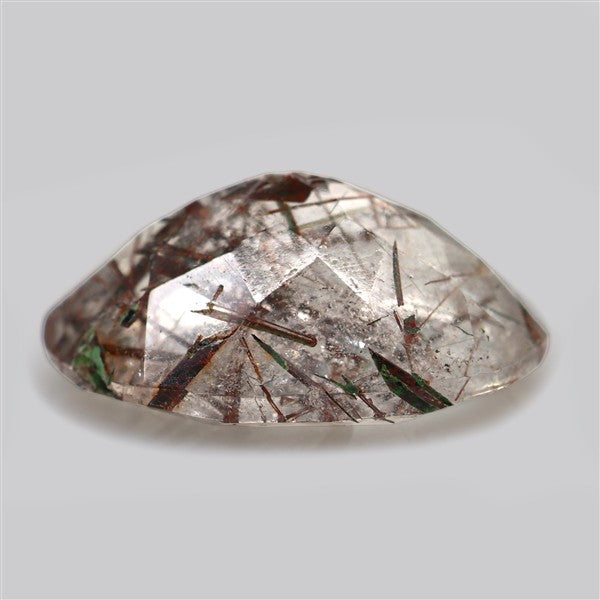 Rare Red Rutilated Quartz Faceted Fine Gemstone