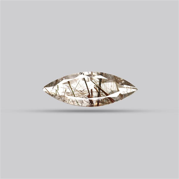 Rare Red Rutilated Quartz Faceted Fine Gemstone