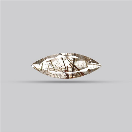 Rare Red Rutilated Quartz Faceted Fine Gemstone