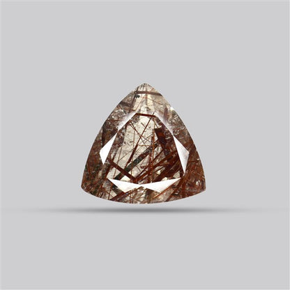 Rare Red Rutilated Quartz Faceted Fine Gemstone