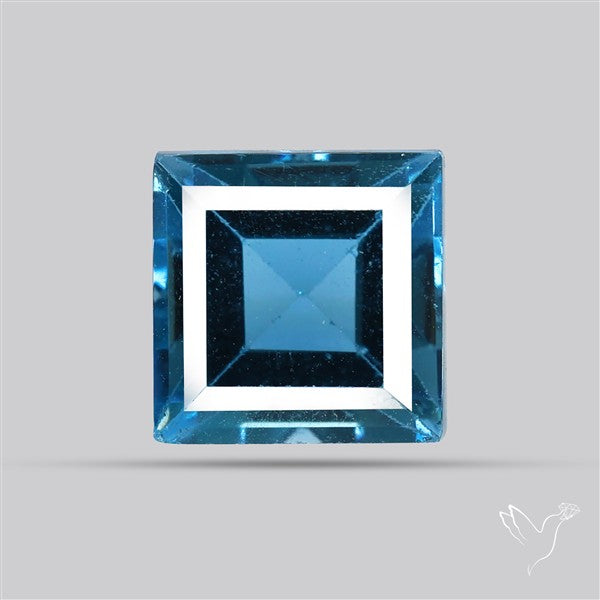 AAA London Blue Topaz Faceted Fine Gemstone