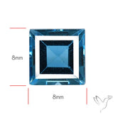 AAA London Blue Topaz Faceted Fine Gemstone