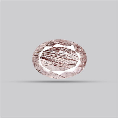 Rare Red Rutilated Quartz Faceted Fine Gemstone