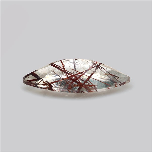 Rare Red Rutilated Quartz Faceted Fine Gemstone