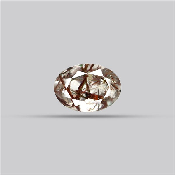 Rare Red Rutilated Quartz Faceted Fine Gemstone
