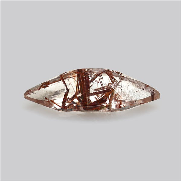 Rare Red Rutilated Quartz Faceted Fine Gemstone