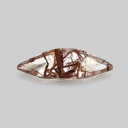 Rare Red Rutilated Quartz Faceted Fine Gemstone
