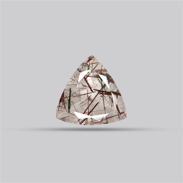 Rare Red Rutilated Quartz Faceted Fine Gemstone