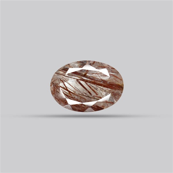 Rare Red Rutilated Quartz Faceted Fine Gemstone