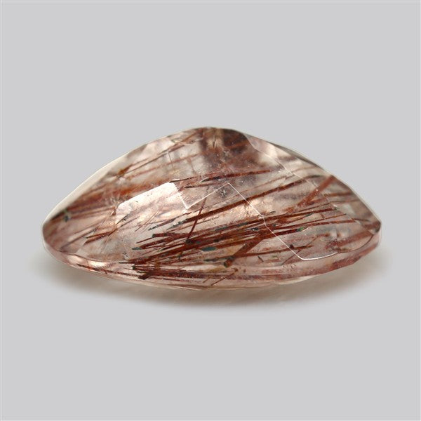 Rare Red Rutilated Quartz Faceted Fine Gemstone