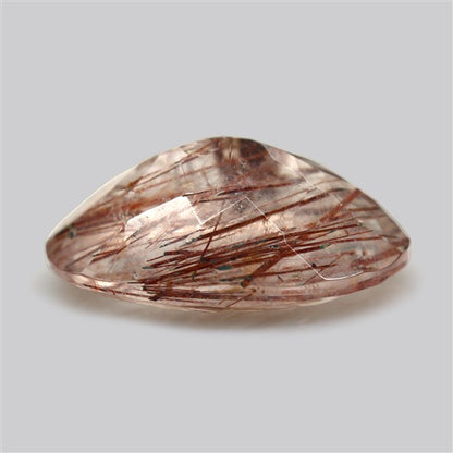 Rare Red Rutilated Quartz Faceted Fine Gemstone
