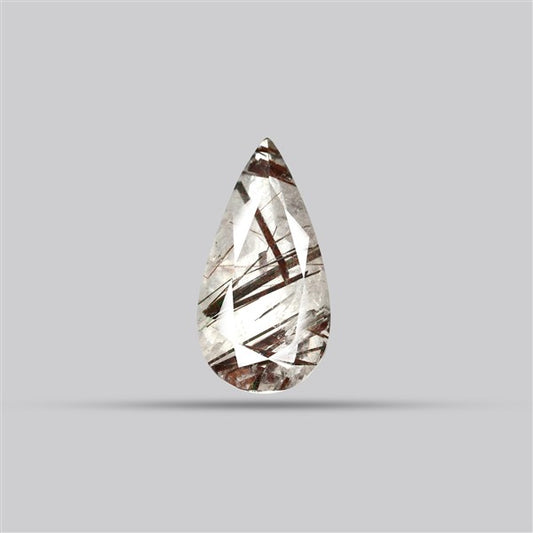Rare Red Rutilated Quartz Faceted Fine Gemstone