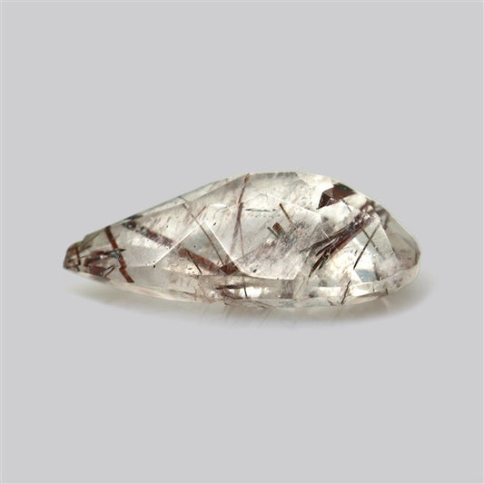 Rare Red Rutilated Quartz Faceted Fine Gemstone