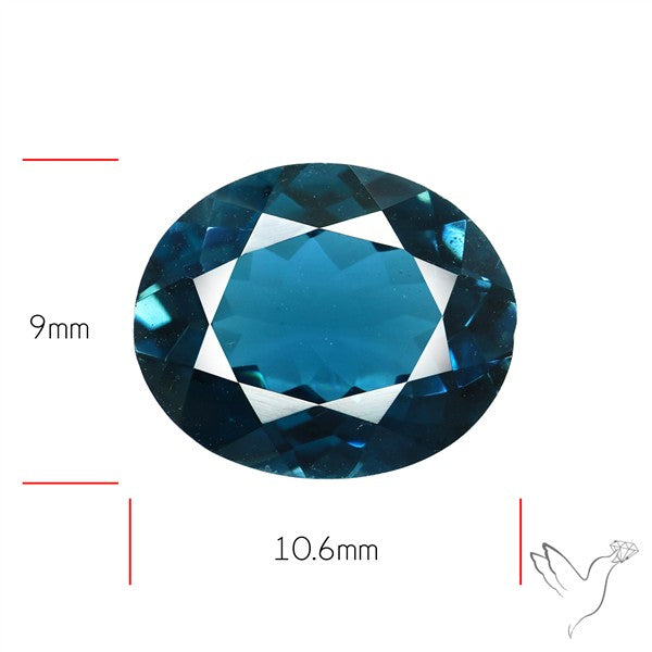AAA London Blue Topaz Faceted Fine Gemstone