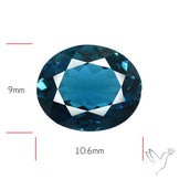 AAA London Blue Topaz Faceted Fine Gemstone